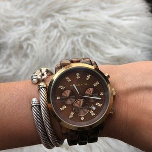 Michael kors tortoise watch